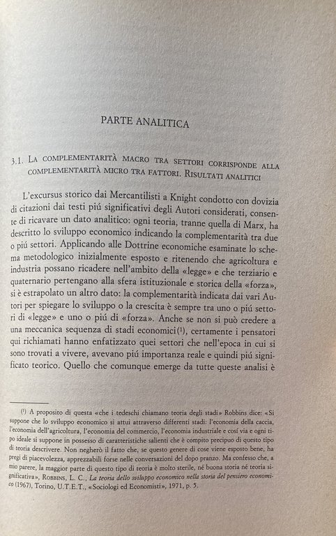 SVILUPPO ECONOMICO: LEGGE DI PRODUZIONE INDUSTRIALE O FORZA DI TERZIARIO? …