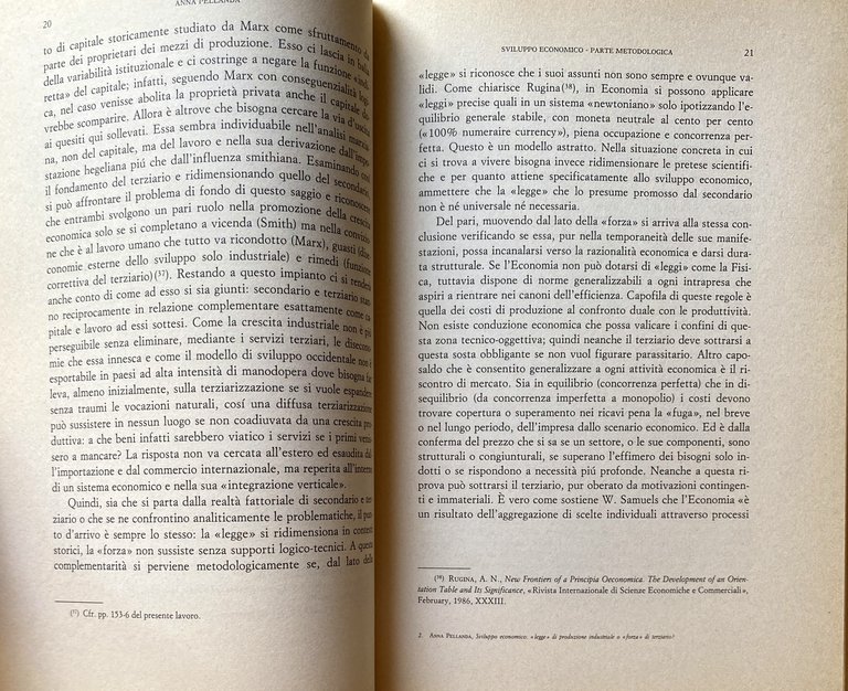 SVILUPPO ECONOMICO: LEGGE DI PRODUZIONE INDUSTRIALE O FORZA DI TERZIARIO? …