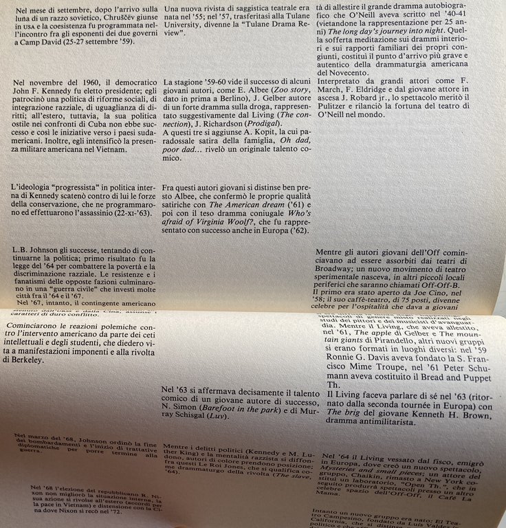 TEATRO AMERICANO. LO SPETTACOLO DI PROSA NEGLI STATI UNITI DAL …