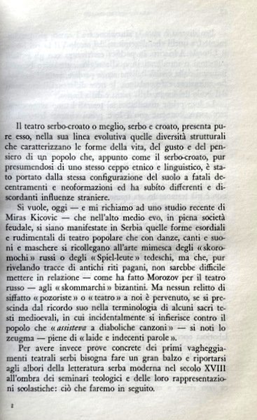 TEATRO SERBO-CROATO. CON UN'AUTO-VERSIONE DI IVO VOJNOVIC E VERSIONI DI …