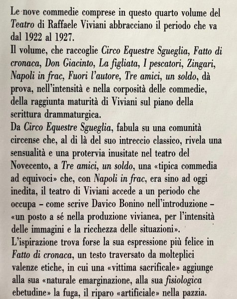 TEATRO. VOLUME 4 IV. A CURA DI GUIDO DAVICO BONINO, …