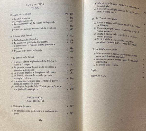 TEOLOGIA DELLA STORIA SAGGIO SULLA RIVELAZIONE, L'INIZIO E IL COMPIMENTO