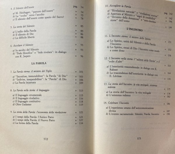 TEOLOGIA DELLA STORIA SAGGIO SULLA RIVELAZIONE, L'INIZIO E IL COMPIMENTO