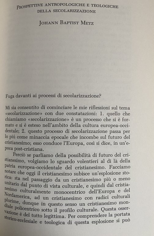 TEOLOGIA E SECOLARIZZAZIONE. ATTI DEL CONVEGNO 13 MARZO-1 APRILE 1987. … | Immagine Gallery 10