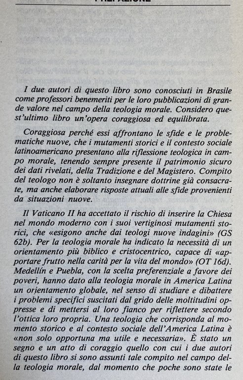 TEOLOGIA MORALE: CONFLITTI E ALTERNATIVE.