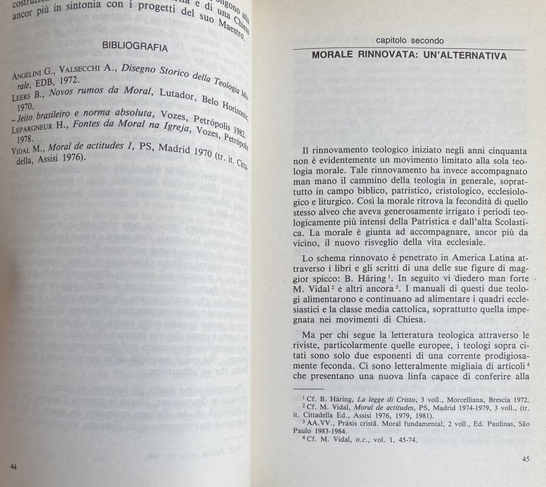 TEOLOGIA MORALE: CONFLITTI E ALTERNATIVE.