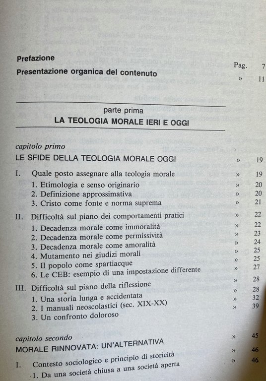 TEOLOGIA MORALE: CONFLITTI E ALTERNATIVE.