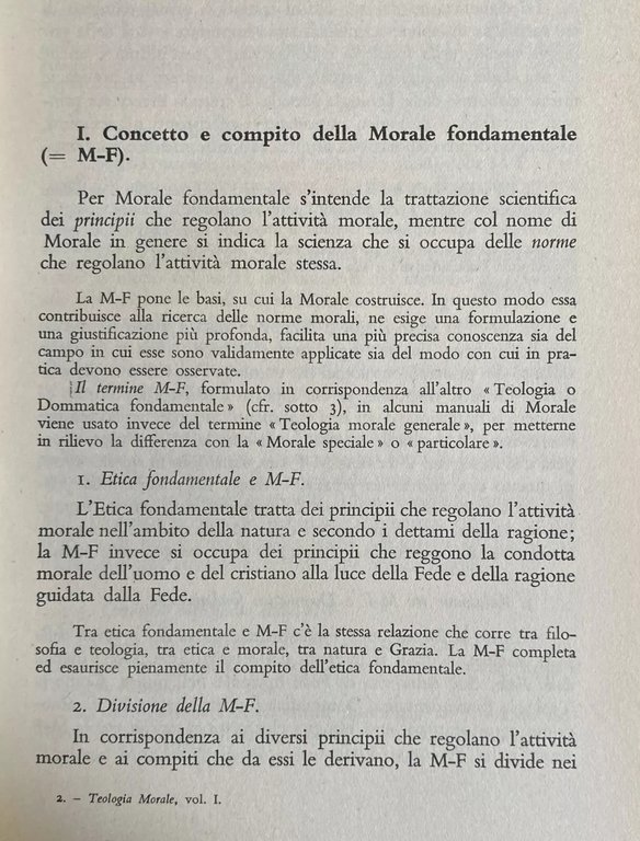 TEOLOGIA MORALE. VOLUMI 1-2-3. I doveri generali dell'imitazione di Cristo …