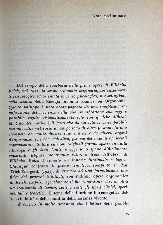 TEORIA DELL'ORGASMO E ALTRI SCRITTI