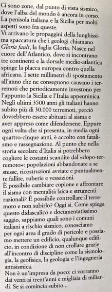 TERREMOTI D'ITALIA. IL RISCHIO SISMICO, L'ALLARME DEGLI SCIENZIATI, L'INDIFFERENZA DEL …