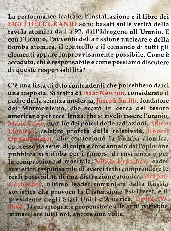 THE CHILDREN OF URANIUM FIGLI DELL' URANIO A PROJECT BY …