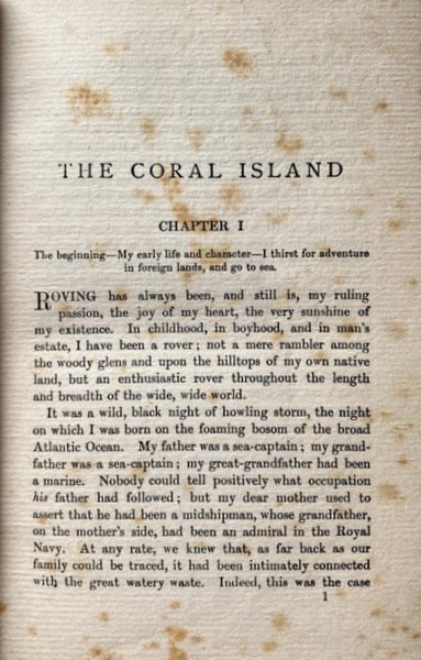 THE CORAL ISLAND. A TALE OF THE PACIFIC OCEAN