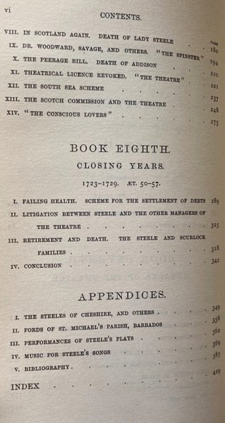 THE LIFE OF RICHARD STEELE IN TWO VOLUMES COMPLETE