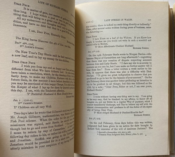 THE LIFE OF RICHARD STEELE IN TWO VOLUMES COMPLETE