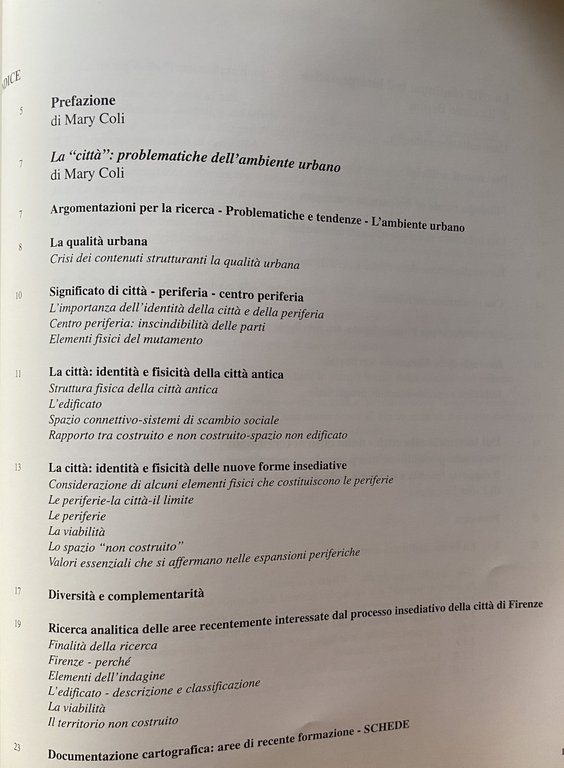 TIPICITÀ AMBIENTALE & CONTINUITÀ URBANA