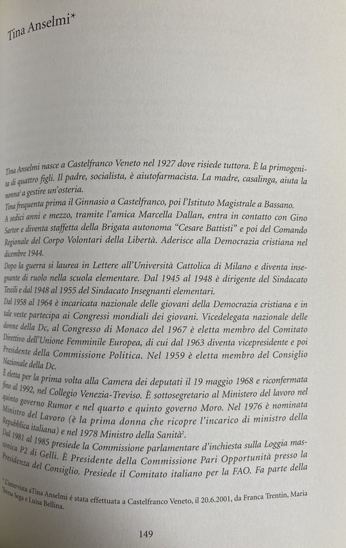 TRA LA CITTÀ DI DIO E LA CITTÀ DELL'UOMO. DONNE …