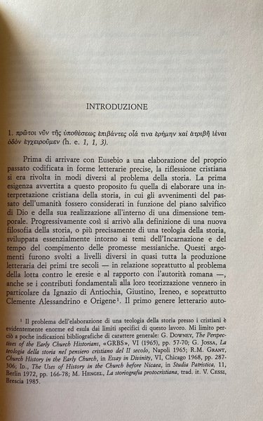 TRADIZIONE E INNOVAZIONE NELLA HISTORIA ECCLESIASTICA DI EUSEBIO DI CESAREA