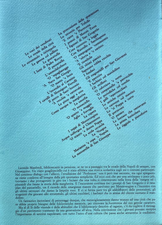 TRADIZIONI POPOLARI NAPOLETANE