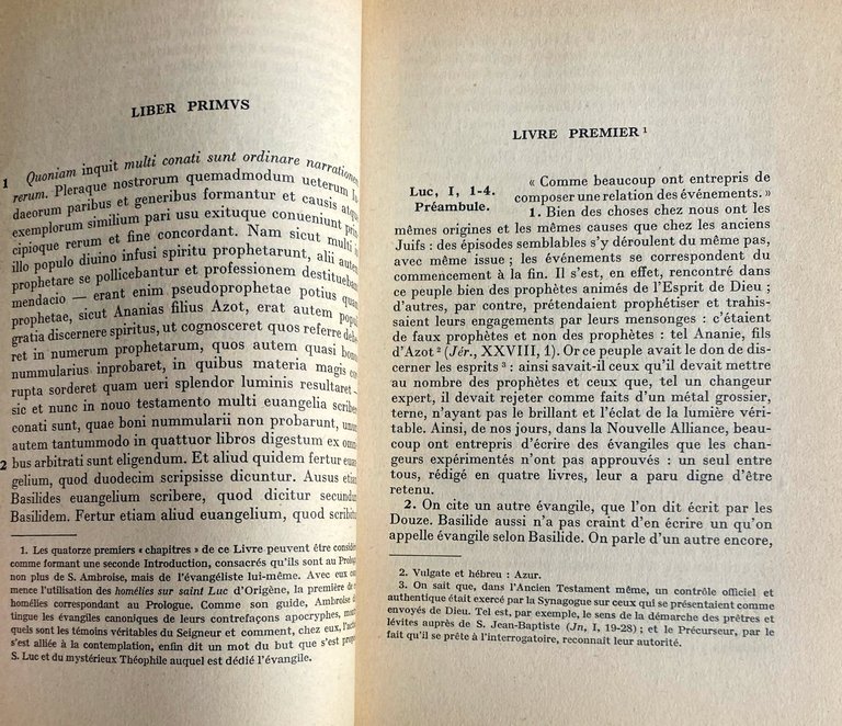 TRAITÉ SUR L'ÉVANGILE DE S. LUC. TOME 1 LIVRES I-VI. … | Immagine Gallery 7