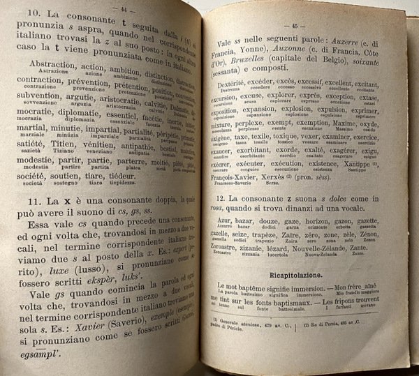 TRATTATELLO DI PRONUNZIA FRANCESE CON NUMEROSI ESERCIZI, COMPILATO AD USO …