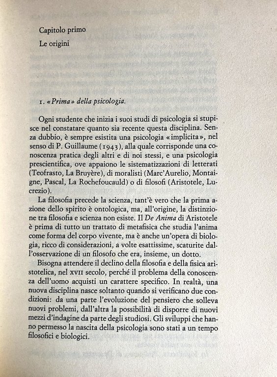 TRATTATO DI PSICOLOGIA SPERIMENTALE, STORIA E METODO. A CURA DI …