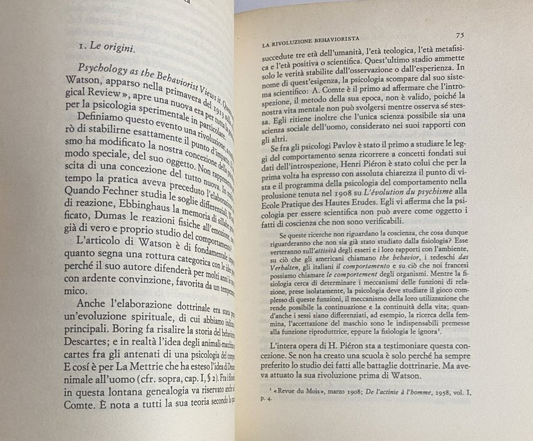 TRATTATO DI PSICOLOGIA SPERIMENTALE, STORIA E METODO. A CURA DI …