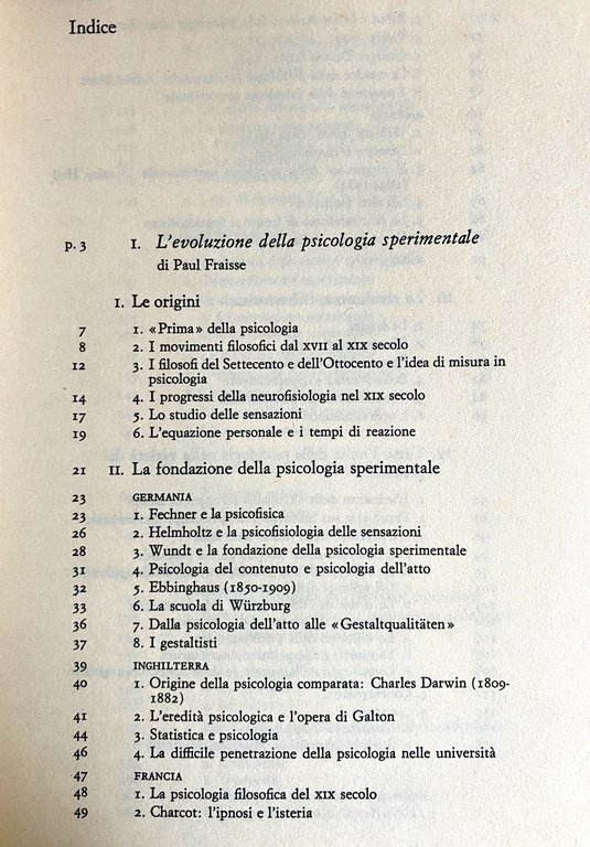 TRATTATO DI PSICOLOGIA SPERIMENTALE, STORIA E METODO. A CURA DI …