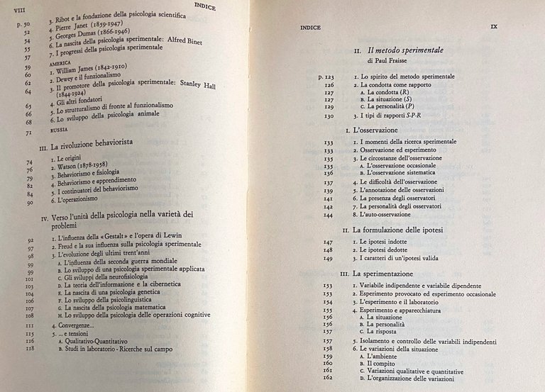 TRATTATO DI PSICOLOGIA SPERIMENTALE, STORIA E METODO. A CURA DI …