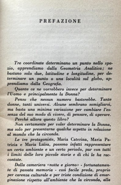 TRE ANGOLAZIONI DI DONNA