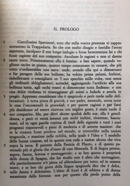 TRE COMMEDIE (TRAPPOLARIA, CINTIA, IL MORO). A CURA DI RAFFAELE …