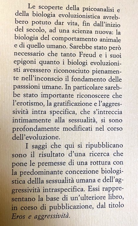 TRE SAGGI SULL'EVOLUZIONE DELLA SESSUALITÀ UMANA
