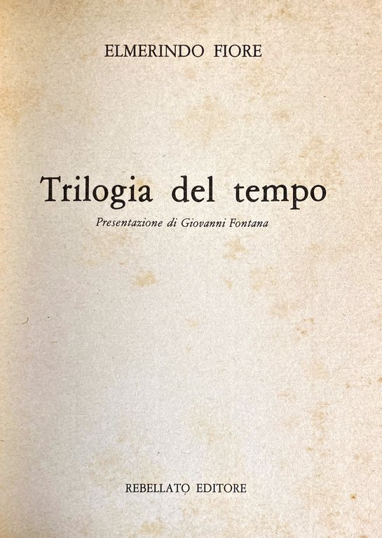 TRILOGIA DEL TEMPO