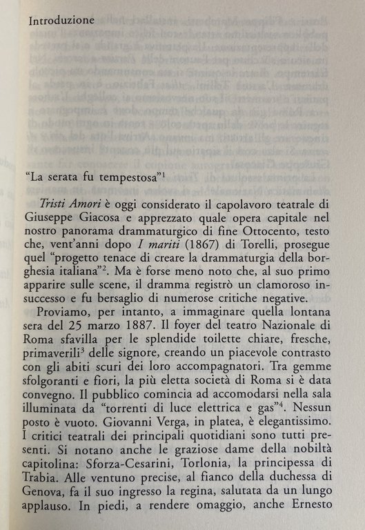 TRISTI AMORI. IL MANOSCRITTO ORIGINARIO