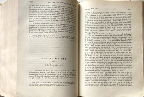 TUTTE LE ENCICLICHE DEI SOMMI PONTEFICI RACCOLTE E ANNOTATE DA …