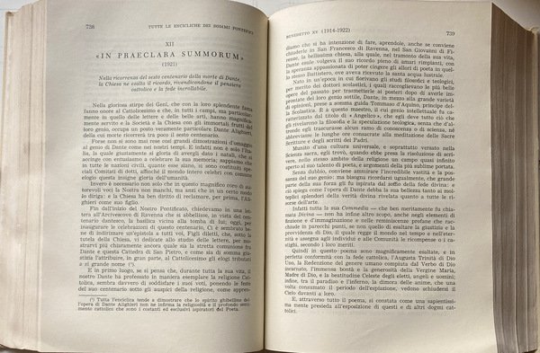 TUTTE LE ENCICLICHE DEI SOMMI PONTEFICI RACCOLTE E ANNOTATE DA …