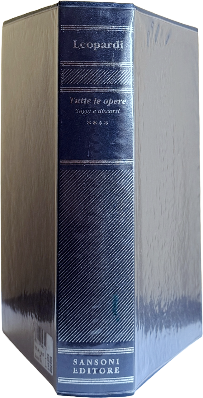 TUTTE LE OPERE: SAGGI E DISCORSI | Immagine principale