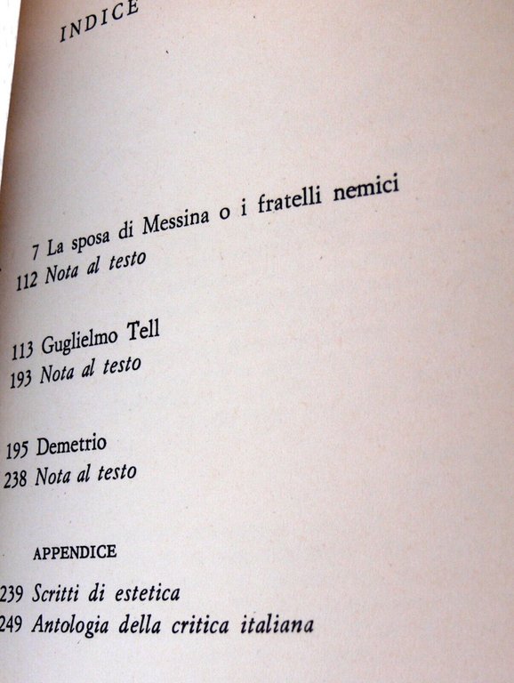 TUTTO IL TEATRO. LA SPOSA DI MESSINA, GUGLIELMO TELL, DEMETRIO, …