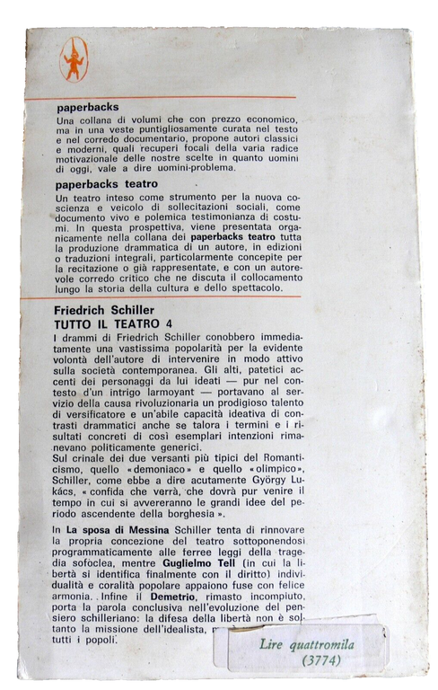 TUTTO IL TEATRO. LA SPOSA DI MESSINA, GUGLIELMO TELL, DEMETRIO, …