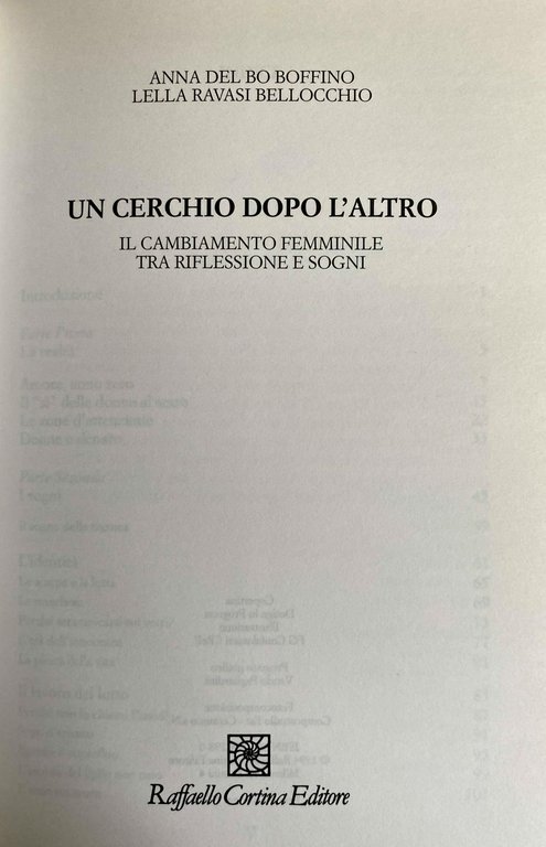 UN CERCHIO DOPO L'ALTRO. IL CAMBIAMENTO FEMMINILE TRA RIFLESSIONE E …