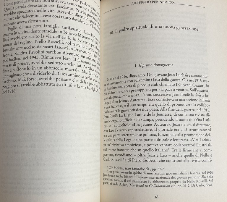 UN FIGLIO PER NEMICO. GLI AFFETTI DI GAETANO SALVEMINI ALLA …
