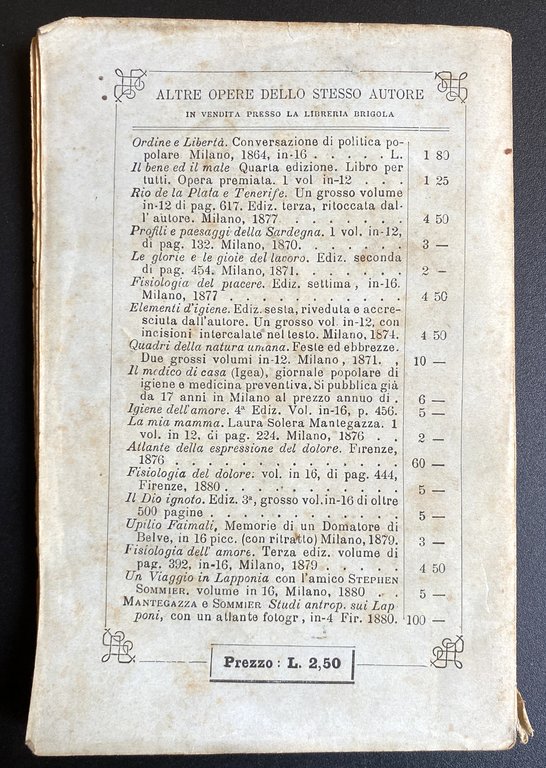 UN GIORNO A MADERA. UNA PAGINA DELL'IGIENE D'AMORE