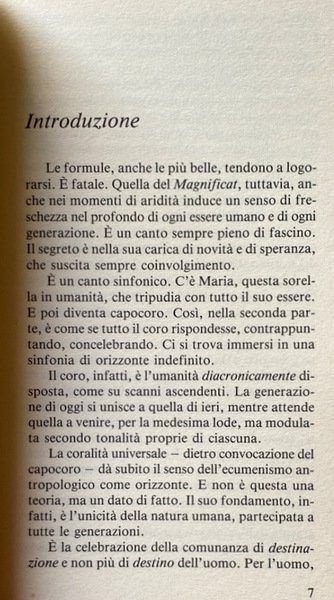 UN MAGNIFICAT PER IL TERZO MILLENNIO. DIMENSIONE ANTROPOLOGICA DEL CANTICO