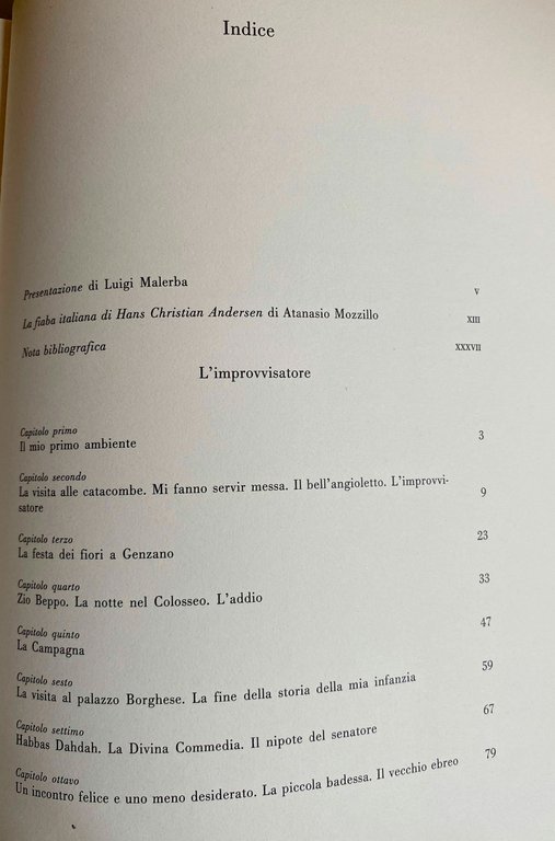 UN RACCONTO ROMANO. L'IMPROVVISATORE