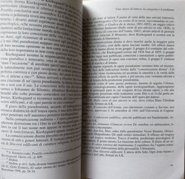 UN SENTIERO NEL BOSCO. GUIDA AL PENSIERO DI KIERKEGAARD