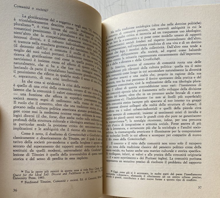 UNA SOCIOLOGIA SENZA SOCIETÀ. RIFLESSIONI SULL'AMERICA