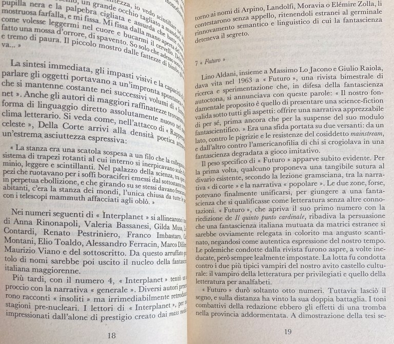 UNIVERSO E DINTORNI: 29 AUTORI ITALIANI DI FANTASCIENZA