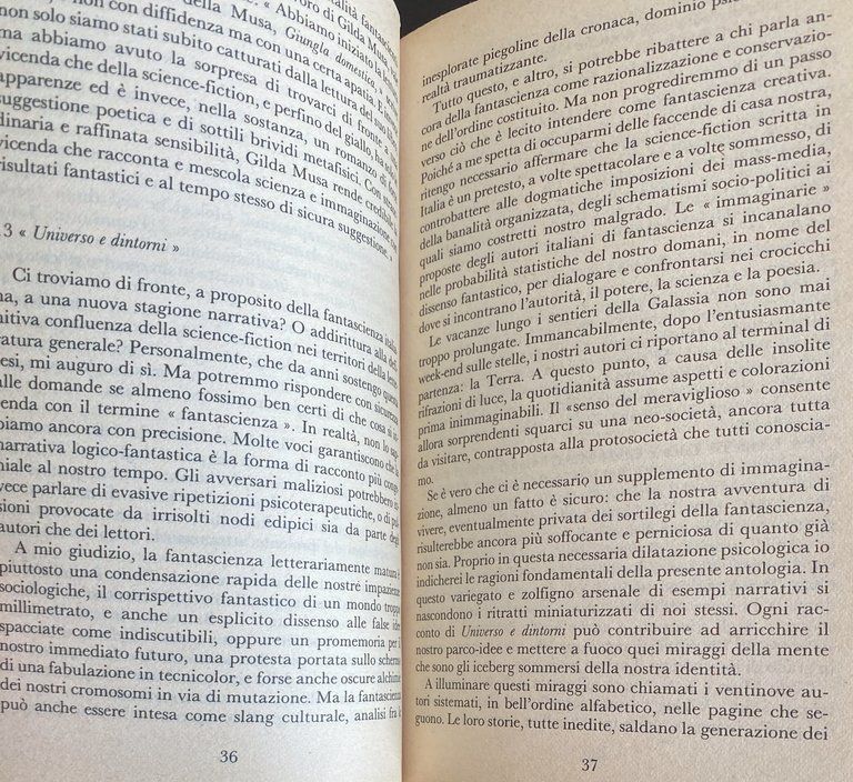 UNIVERSO E DINTORNI: 29 AUTORI ITALIANI DI FANTASCIENZA