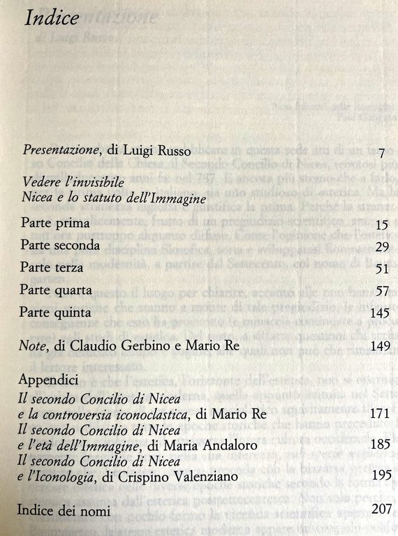 VEDERE L'INVISIBILE. NICEA E LO STATUTO DELL'IMMAGINE