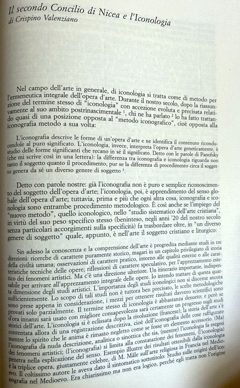 VEDERE L'INVISIBILE. NICEA E LO STATUTO DELL'IMMAGINE