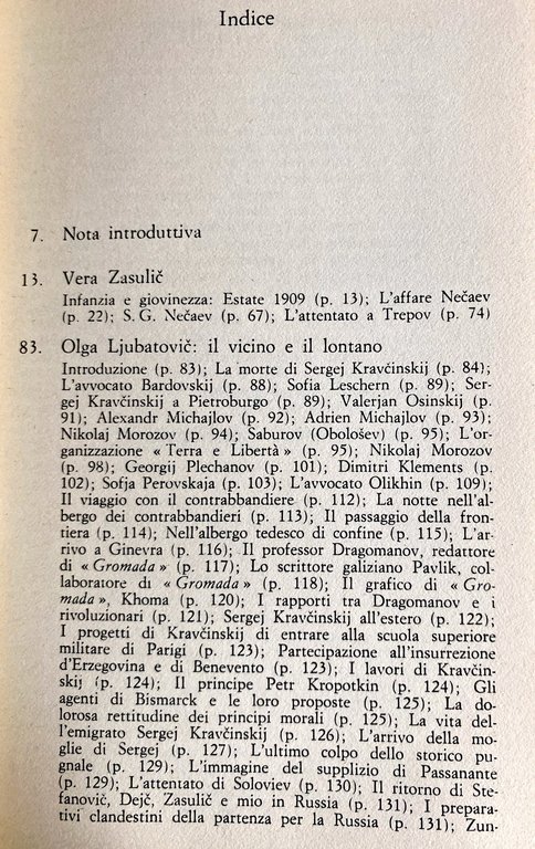 VERA ZASULIC, OLGA LJUBATOVIC, ELIZAVETA KOVALSKAJA: MEMORIE DI DONNE TERRORISTE